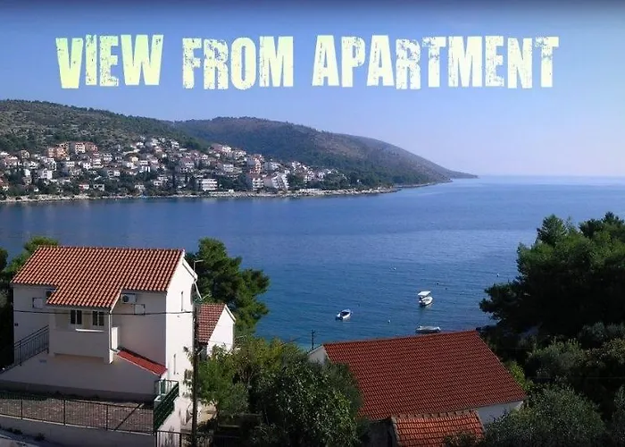 In Okrug Gornji With Sea View, Terrace, Air Conditioning, Wifi 5069-1 Apartment *